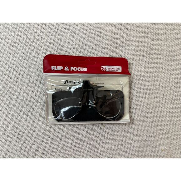 Series One Eyewear Accessories - VINTAGE Flip and Focus Magnifying Clip On Flip Up Lenses 4 Eyeglasses Sunglasses